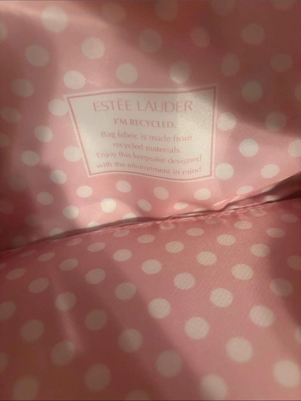 Estée Lauder makeup bag